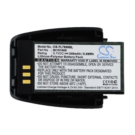 Bsc Preferred Plantronics TL7800 TL7810 TL7812 TL7910 TL7912 Headphone Replacement Battery CS-TL7800SL.2